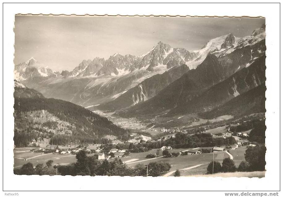 LES HOUCHES - Les Chavauts Et La Chaîne Du Mont Blanc - Les Houches