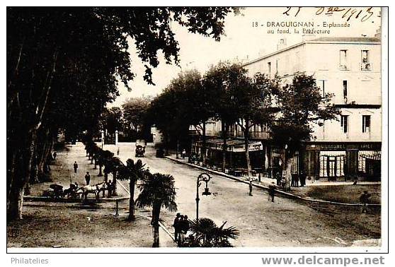 DRAGUIGNAN  ESPLANADE 1913 - Draguignan