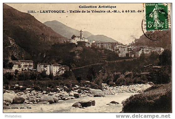 LANTOSQUE   VUE GENERALE  1908 - Lantosque