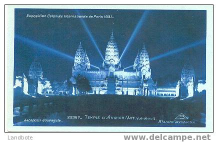 Paris Exposition Coloniale Internationale De...2236 Temple D'Angkor-Vat, Vue De Nuit - Paris La Nuit