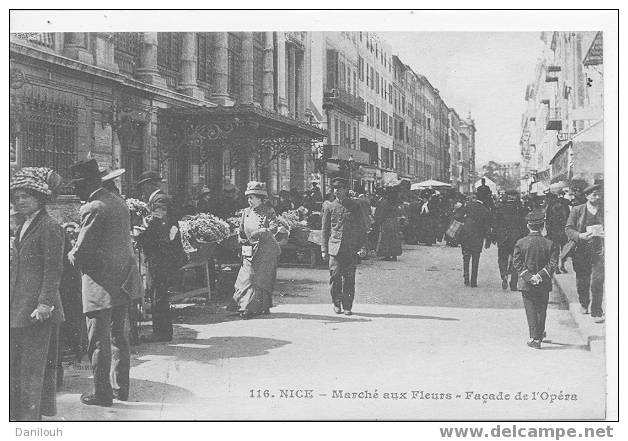 06 /*/ ALPES MARITIMES / NICE / Marché Aux Fleurs, Façade De L'opéra N° 116  Ed Giletta / Animee - Marchés, Fêtes