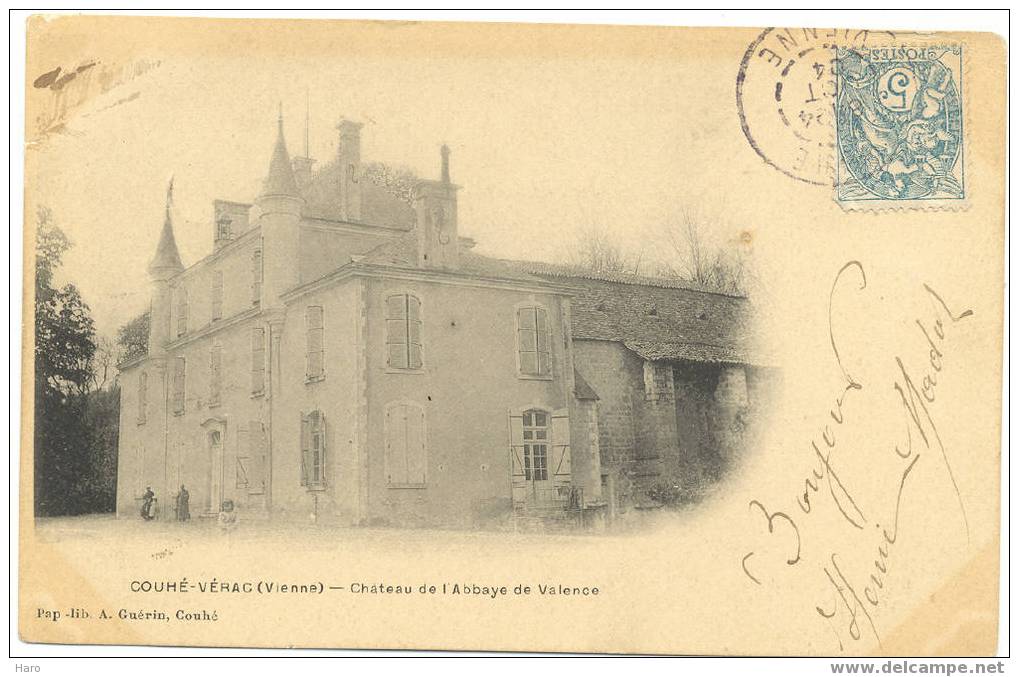 COUHE - VERAC - Château De L'Abbaye De Valence (267) - Couhe