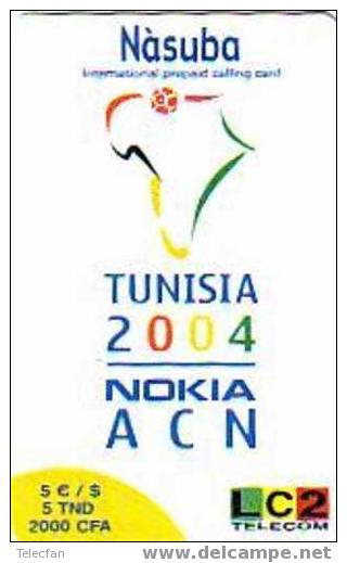 BENIN FOOT COUPE AFRIQUE DES NATIONS TUNISIE 2004 SUPERBE  ET RARE - Bénin