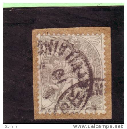 Francia - N. 107  Used (UNI)  1c. Grigio  Allegoria Tipo "Blanc" - 1900-29 Blanc