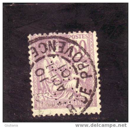 Francia - N. 115  Used (UNI)  30c. Violetto  I Tipo - Allegoria Tipo "Mouchon" - 1900-02 Mouchon