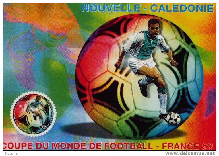 Entier / Stationery / PSC - PAP Nle Calédonie - Carte N°21 Oblitérée à Poum - Coupe Du Monde De Football 1998 - Prêt-à-poster