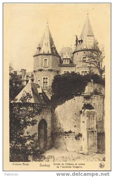 Durbuy - Entrée Du Château Et Ruines De L'ancienne Chapelle. - Durbuy