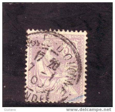 Francia - N. 128  Used (UNI)  30c  Violetto   Allegoria Tipo "Mouchon" Modificato - Used Stamps