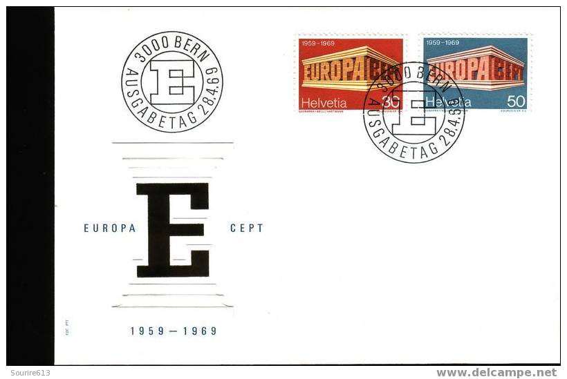 Fdc Europa-CEPT > 1969  Suisse 1969 - 1969