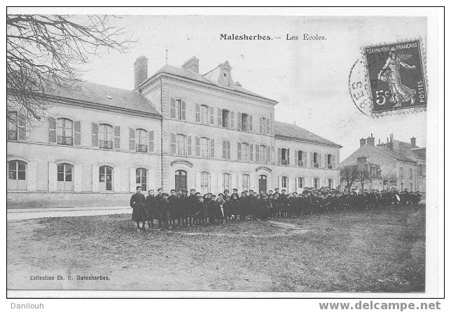 45 /*/ LOIRET / MALESHERBES / Les écoles Collection CH.B. / ANIMEE / - Malesherbes