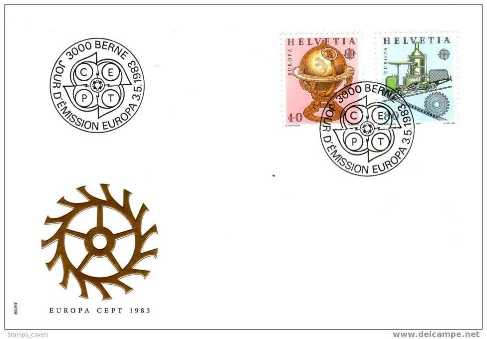 SWITZERLAND FDC MICHEL 1249/50 €2.50 EUROPA 1983 - 1983