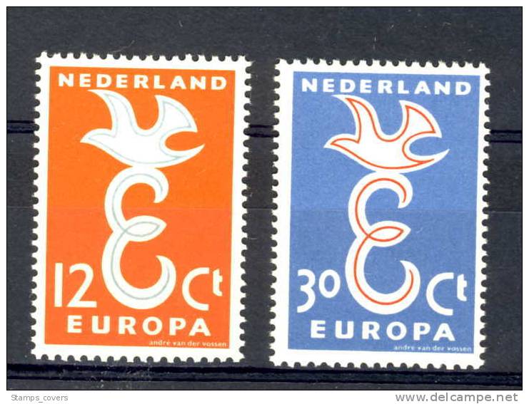 NETHERLAND MNH** MICHEL 718/19 EUROPA 1958 - 1958