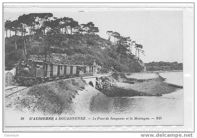 29 /*/ FINISTERE /d'AUDIERNE A DOUARNENEZ, Le Pont De Souganso Et La Montage (ch De Fer) / N° 38 ND / - Châteaulin