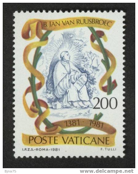 VATICAN 1981  -  N° YT 713** 714**     -    Un Bord De Page - Unused Stamps