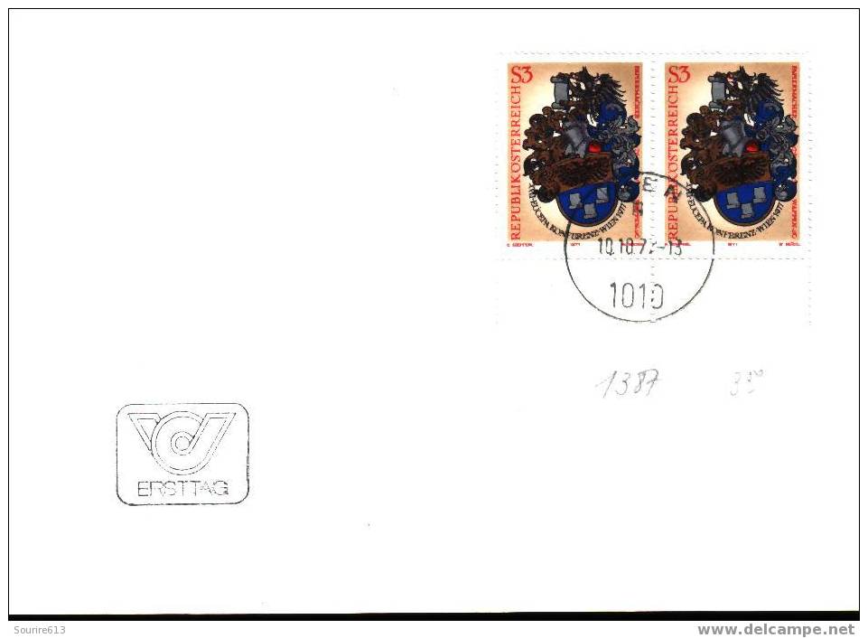 Fdc  Armoiries > Enveloppes  Autriche 1977 Ecu Papetiers Cellulose Et Papier - Briefe U. Dokumente