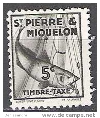 Saint-Pierre & Miquelon 1938 Michel Taxe 32 Neuf * Cote (2007) 0.50 € Morue - Portomarken