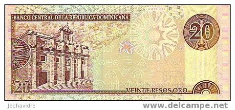 Rép DOMINICAINE   20 Pesos Oro   Emision De 2001    Pick 166     ***** BILLET  NEUF ***** - Dominicana