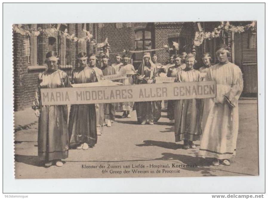 Kortemark - Klooster Zusters Van Liefde - Hospitaal - Maria Middelares Aller Genaden - 4de Groep Der Weesjes Processie - Kortemark