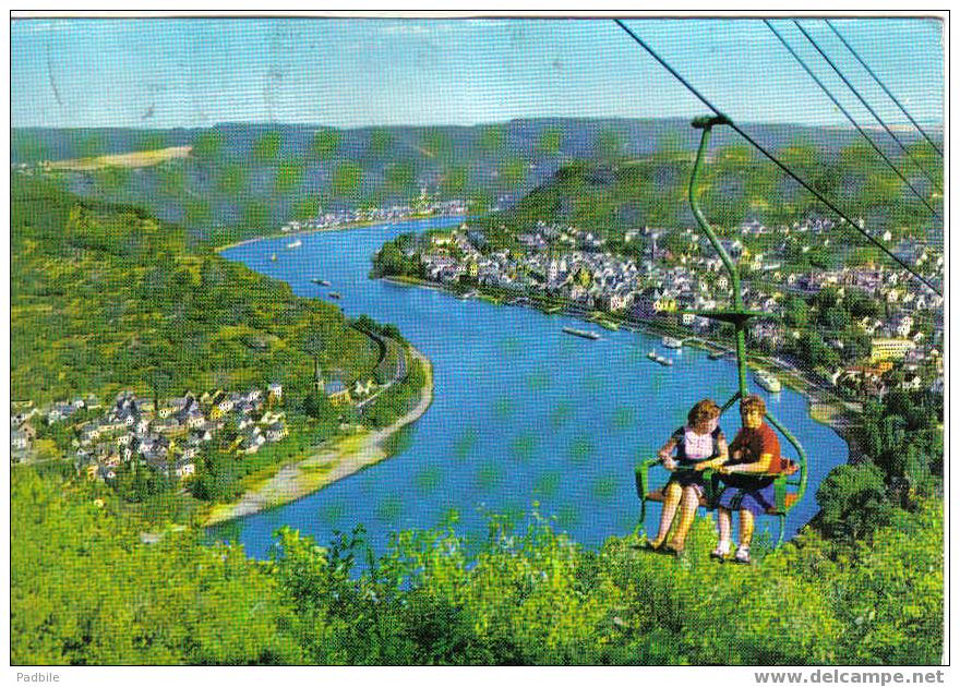 Carte Postale Animée Allemagne  Boppard AM Rhein  Sesselbahn - Boppard