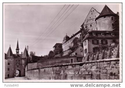 CPA.  N°2704.   PORRENTRUY.   Le Chateau Et La Porte De France.   1939.         (Frais D´envoi Gratuis) - Porrentruy