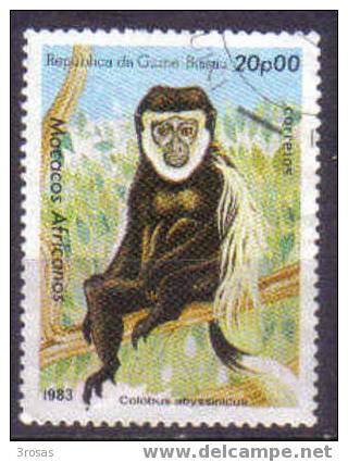 Guinee Bissau 1983 Singe Monkey Obl - Apen