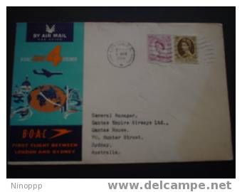 Great Britain-1959 FFC By BOAC London To Sydney - Zonder Classificatie