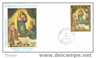 Wallis Et Futuna. FDC Noel 1983.Peinture.Raphael. - FDC