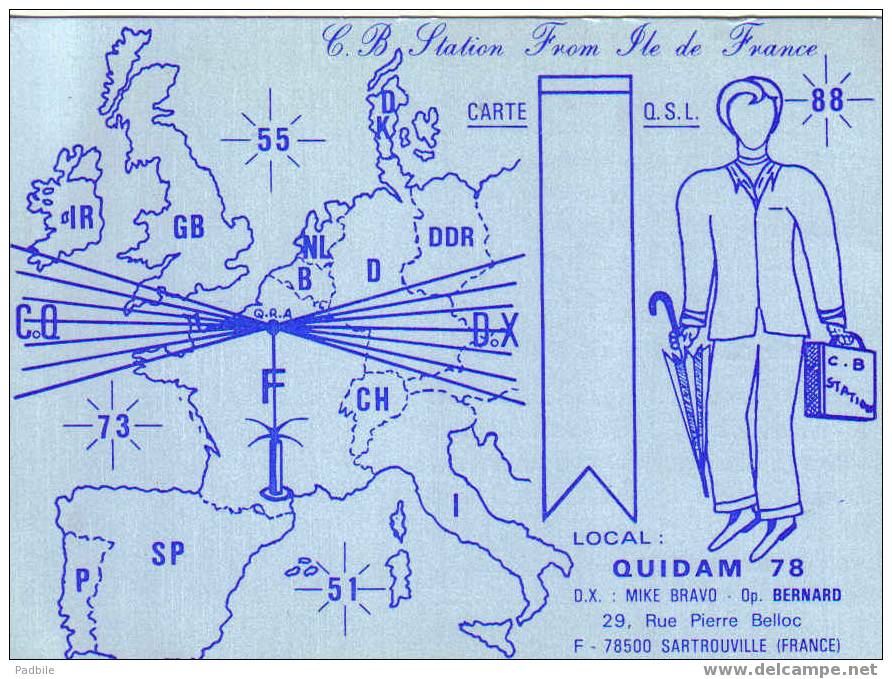 QSL  Quidam 78 - Sartrouville