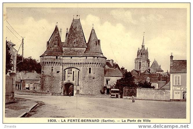 CPA DE LA FERTE BERNARD - LA PORTE DE VILLE - La Ferte Bernard