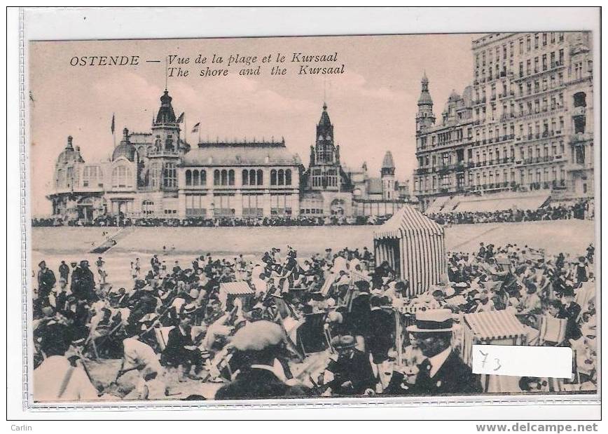 Ostende :vue De La Plage Et Le Kursaal - Oostrozebeke