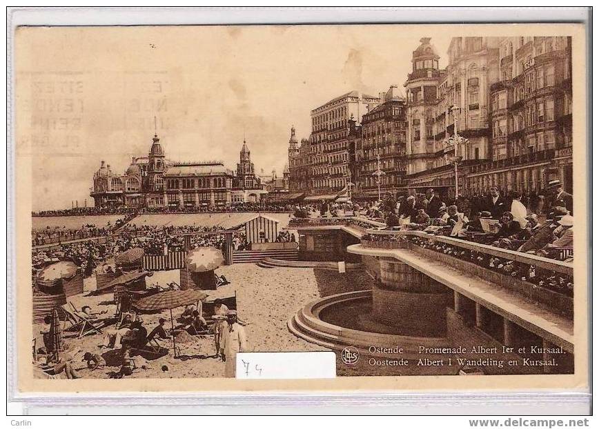 Ostende :promenade Albert 1er Et Le Kursaal Serie 13 N°73 - Oostrozebeke