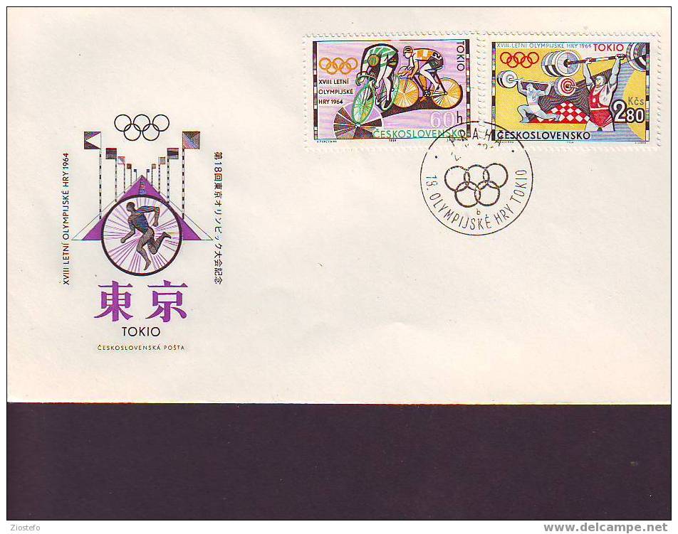 103 Fdc Olympic Games Tokio 1964 - Zomer 1964: Tokyo