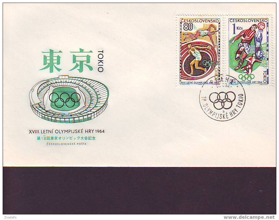 104 Fdc Olympic Games Tokio 1964 - Altri & Non Classificati