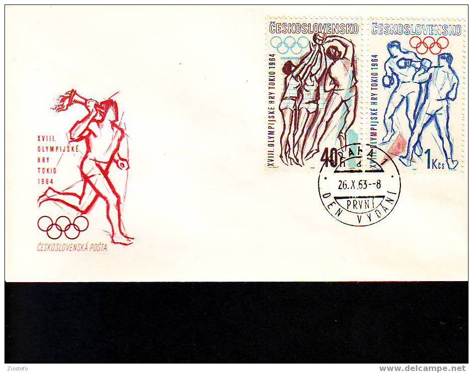 124 FDC Olympic Games Tokio 1964 - Other & Unclassified