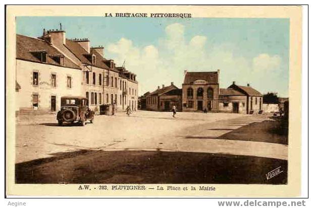Ref No 56131- Pluvigner - La Place Et La Mairie - Pluvigner