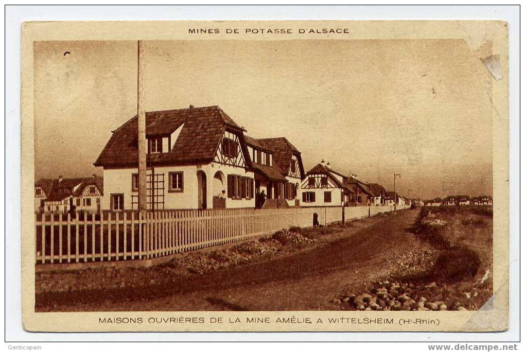 H109 - WITTENHEIM - Maisons Ouvrières De La Mine Amélie - Wittenheim