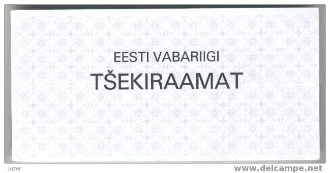 Estonia: Unused Check-Book (1992) - Estonie