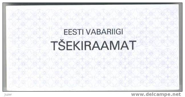 Estonia: Unused Check-Book (1992) - Estland