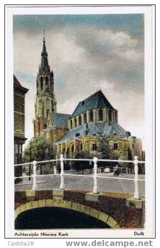 CPSM DELFT Achterzijde Nieuwe Kerk - Delft