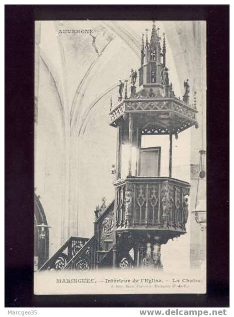 007847 Maringues Intérieur De L'église La Chaire édit.sure Bazar Universel - Maringues