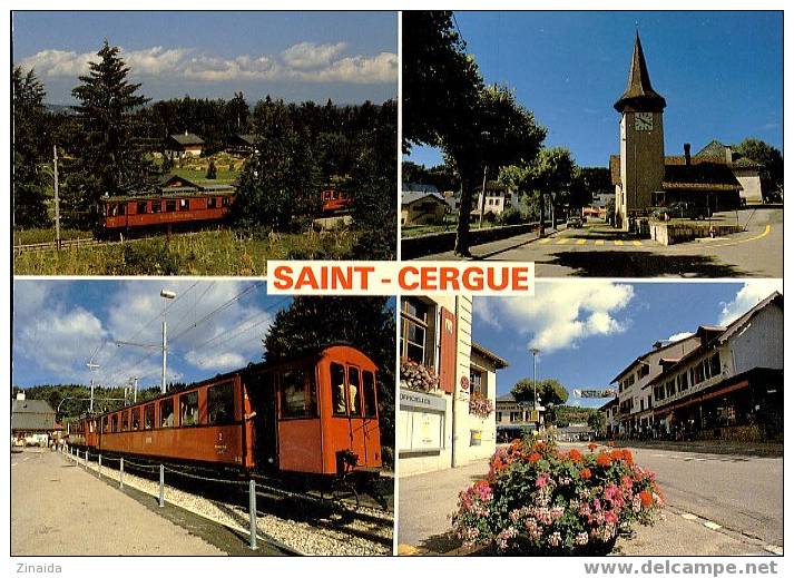 CARTE POSTALE DE ST-CERGUE - TRAIN - Saint-Cergue