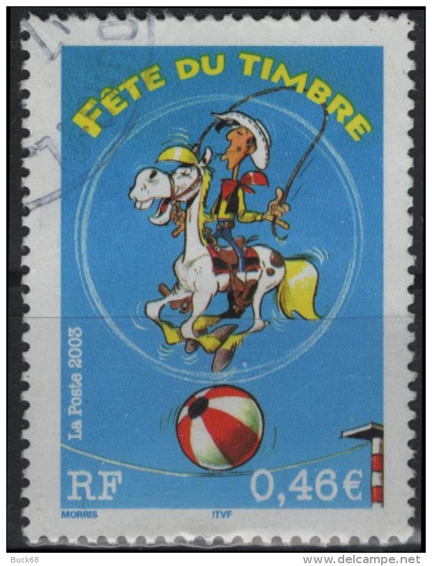 FRANCE 3546 (o) LUCKY LUKE De MORRIS Avec Le Cheval Jolly Jumper Western Cow-boy 1 - Comics