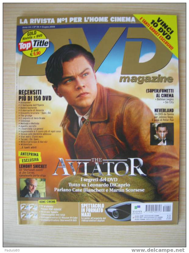 DVD Magazine N° 55 The Aviator Leonardo Di Caprio - Magazines