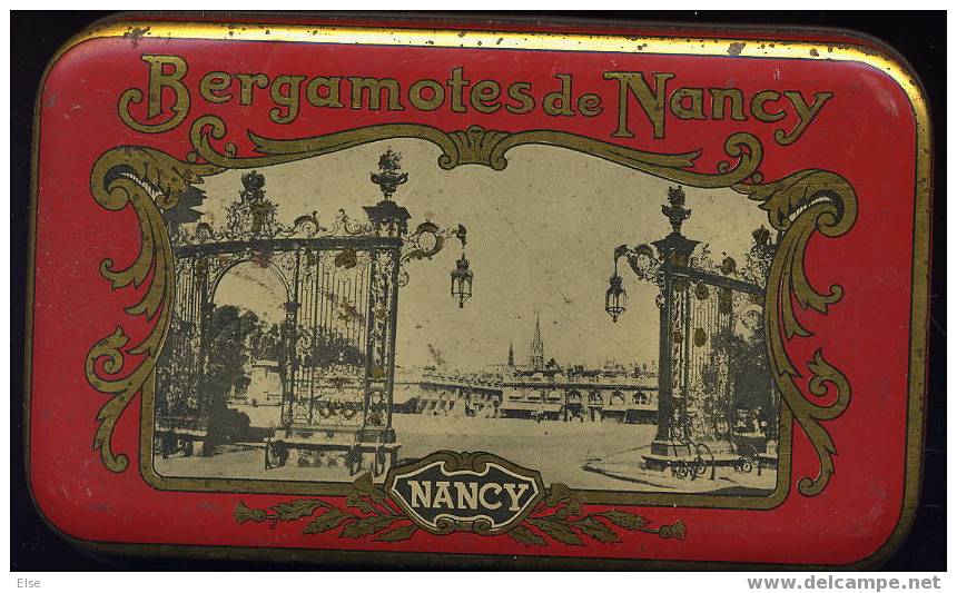 BERGAMOTES DE NANCY  -  BOITE EN FER DECOREE - Boxes