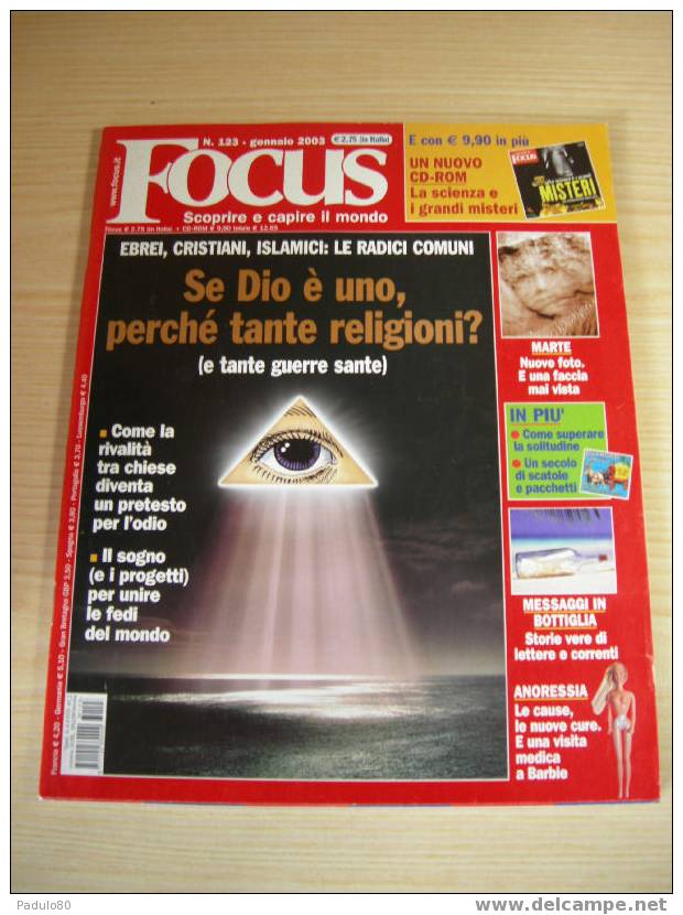 Focus N° 123 Gennaio 2003 - Textes Scientifiques