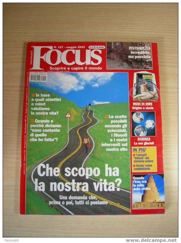 Focus N° 127 Maggio 2003 - Textes Scientifiques