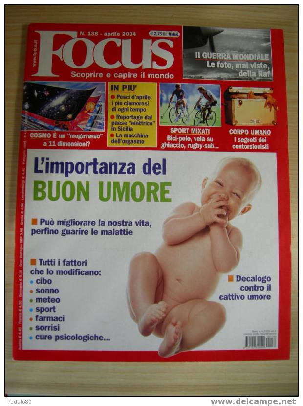 Focus N° 138 Aprile 2004 - Textes Scientifiques