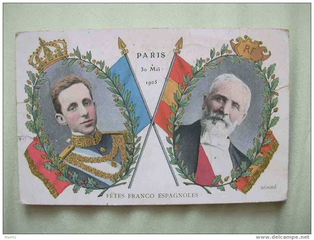 FETES FRANCO ESPAGNOLES PARIS 30 MAI 1905 - Events