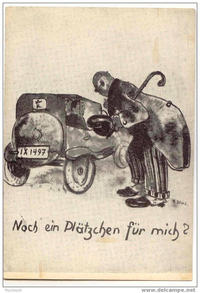 7465 - Künstlerkarten - Reihe : Motorsport Nr 8 - Noch Ein Plätzchen Für Mich ? - Autres & Non Classés