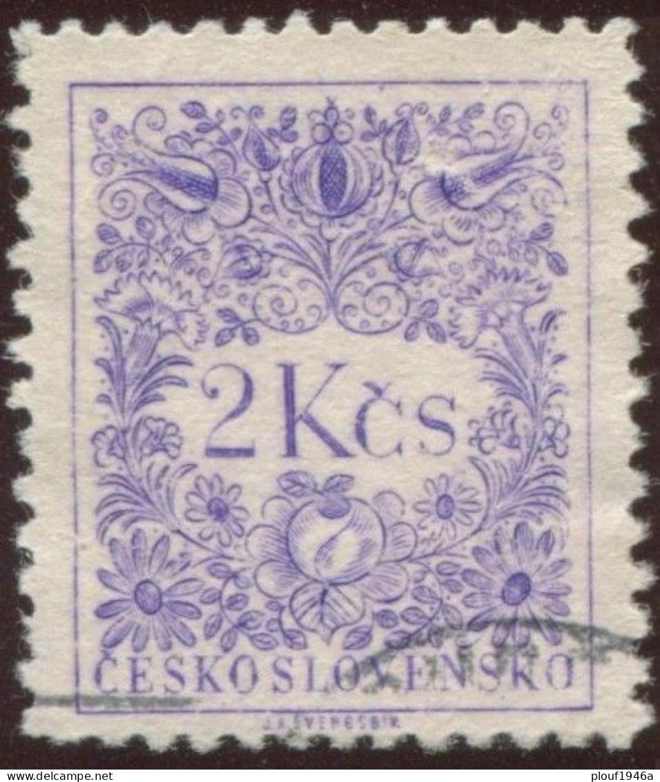 Pays : 464,1 (Tchécoslovaquie : République Démocratique)  Yvert Et Tellier N° : Tx    89 (o) - Portomarken